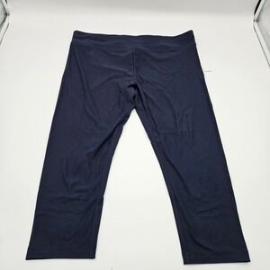 Time and Tru Womens High Rise Capri Leggings Navy Blue Size XXL 20 New With Tags
